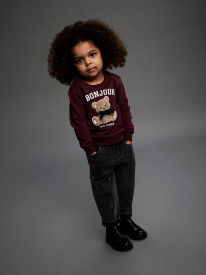 SWEATSHIRT REAR BURGUNDY