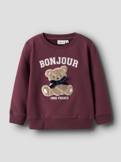SWEATSHIRT REAR BURGUNDY