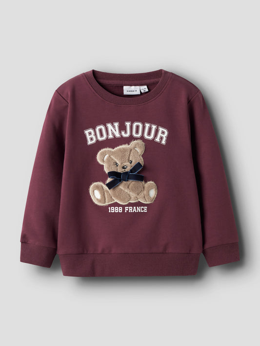 SWEATSHIRT REAR BURGUNDY