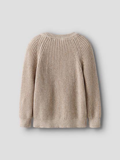 CARDIGAN SWEATSHIRT ROKKO OXFORD TAN MELANGE