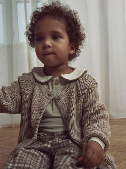 CARDIGAN SWEATSHIRT ROKKO OXFORD TAN MELANGE