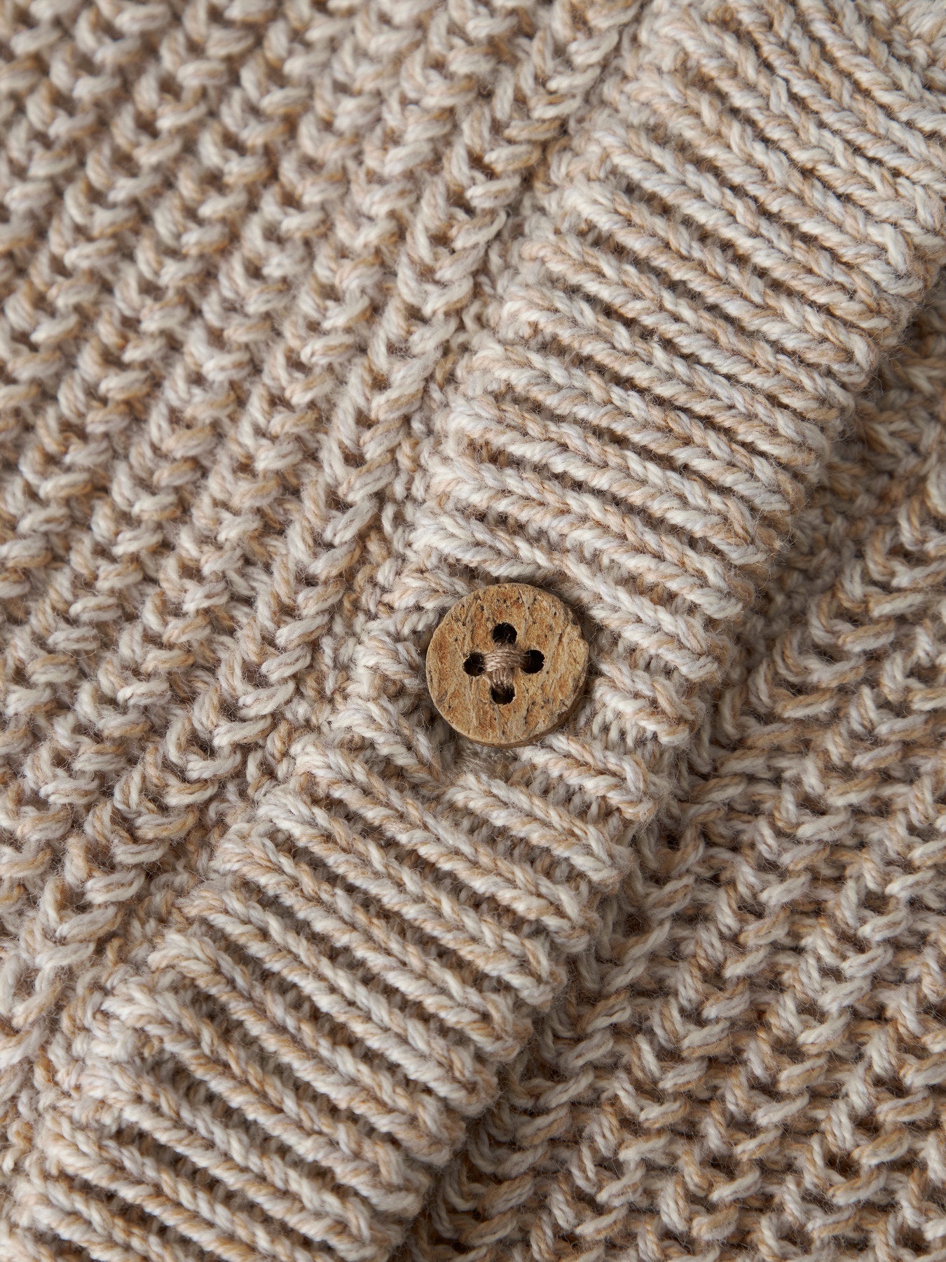 CARDIGAN SWEATSHIRT ROKKO OXFORD TAN MELANGE