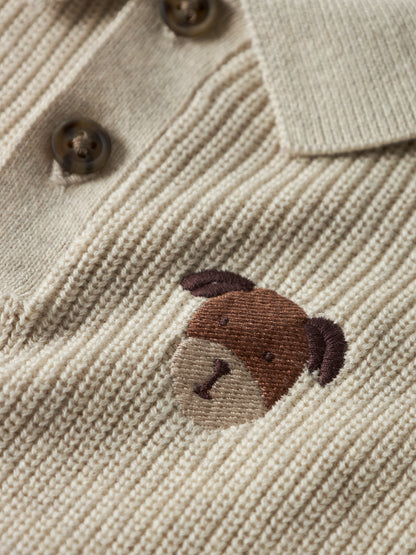 POLO SWEATSHIRT TANT PEYOTE MELANGE