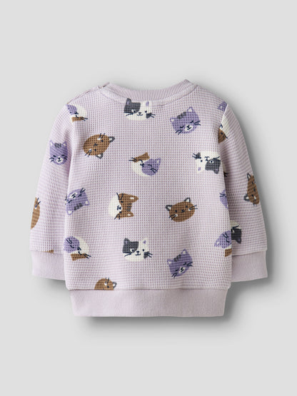 SWEATSHIRT TAMMIE LILAC MARBLE