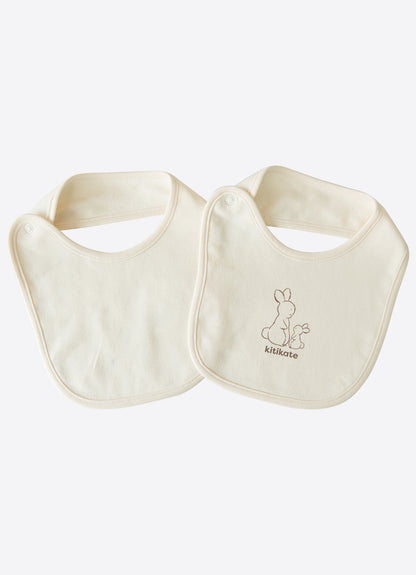 Organic New Basic 2er Set Lätzchen Cremeweiß