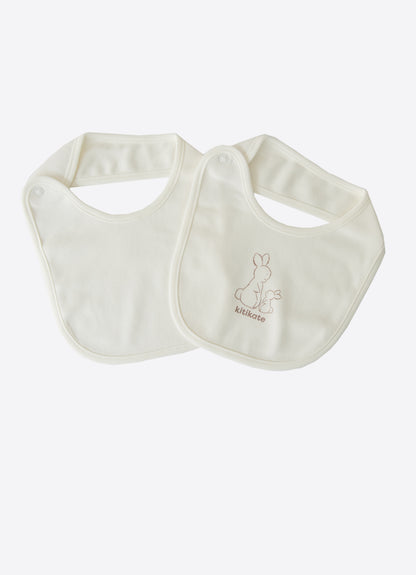 Organic New Basic 2er Set Lätzchen Ecru