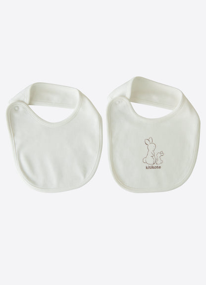 Organic New Basic 2er Set Lätzchen Ecru