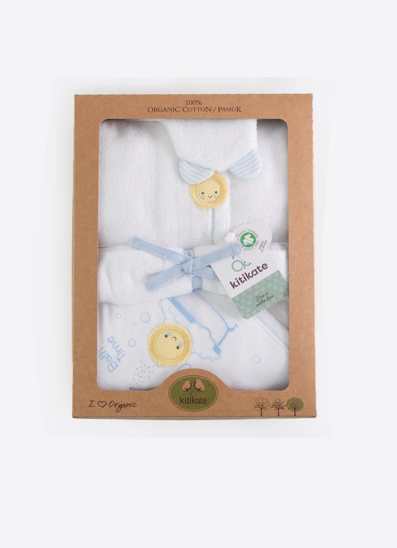 Organic New Dreams 4-Teiliges Badeset Blau