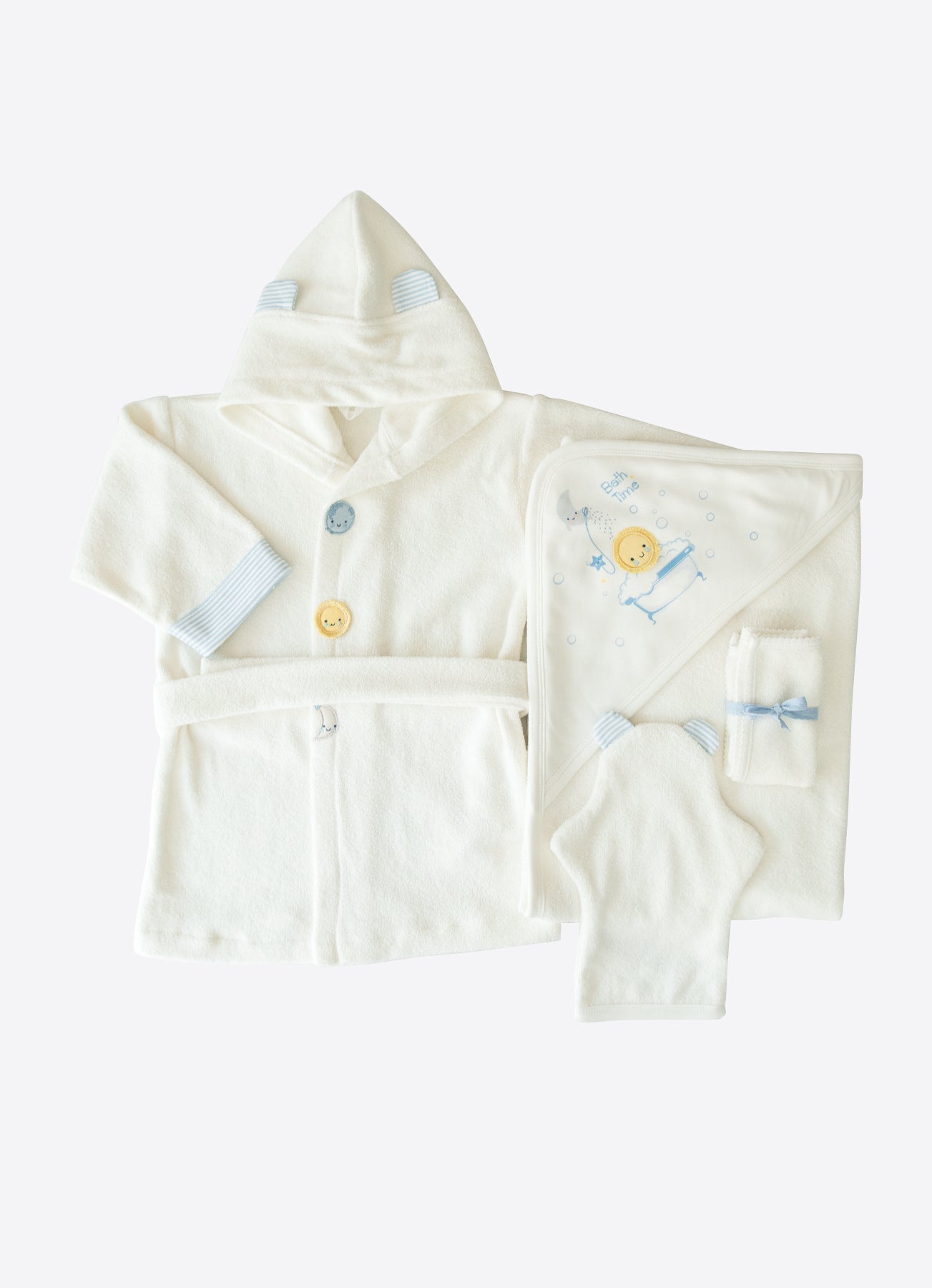 Organic New Dreams 4-Teiliges Badeset Blau