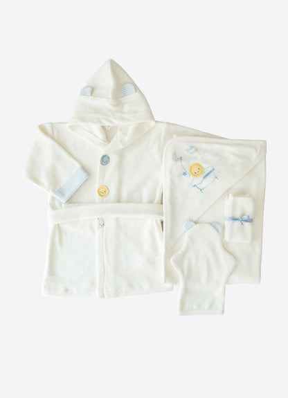 Organic New Dreams 4-Teiliges Badeset Blau