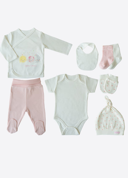 Organic New Dreams 10-teiliges Newborn Set Rosa