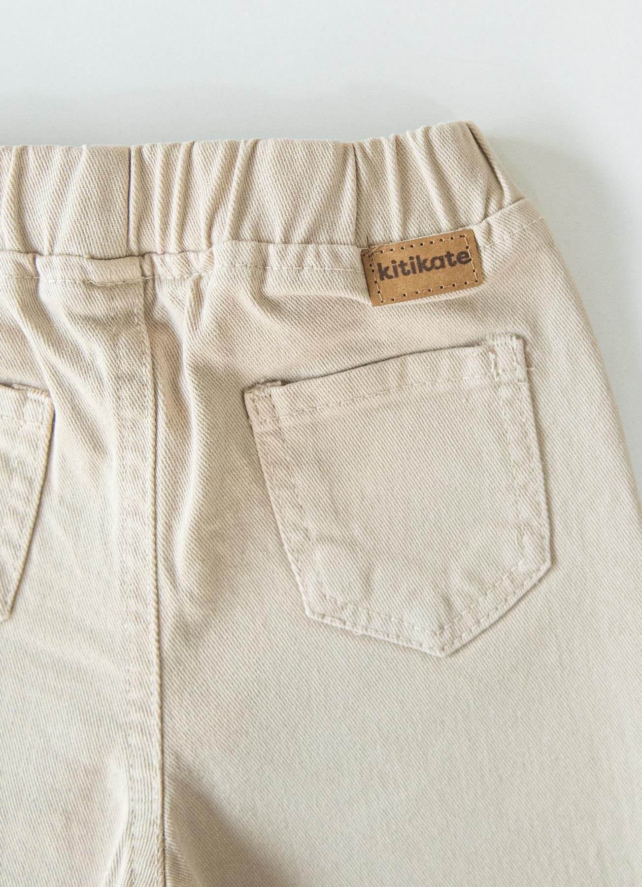 Chino-Hose Gabardine Beige