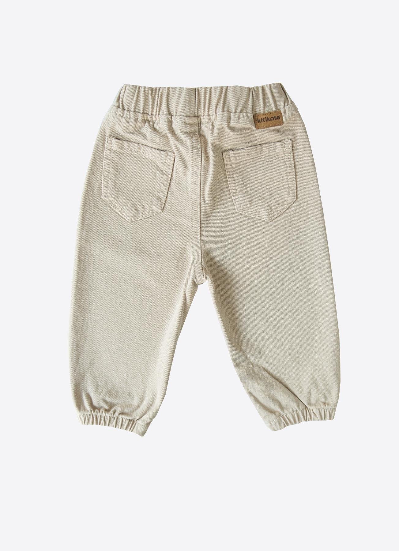 Chino-Hose Gabardine Beige