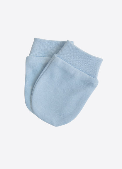 Bio Fäustlinge 2er Set Blau 0-3 Monate