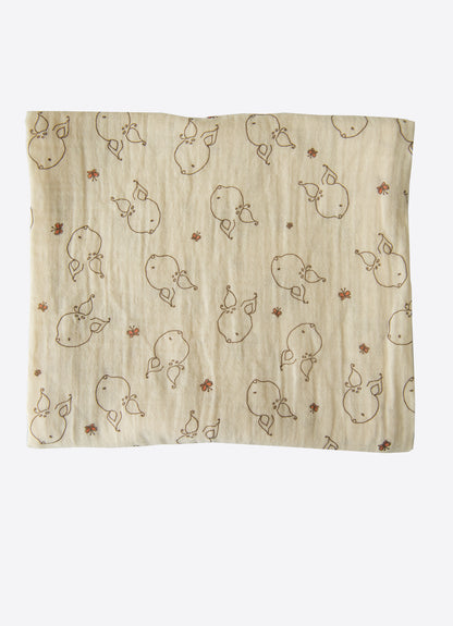 Organic Muslin Poncho-Bademantel & Decken-Set