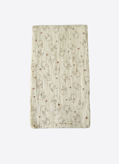 Organic Muslin Poncho-Bademantel & Decken-Set