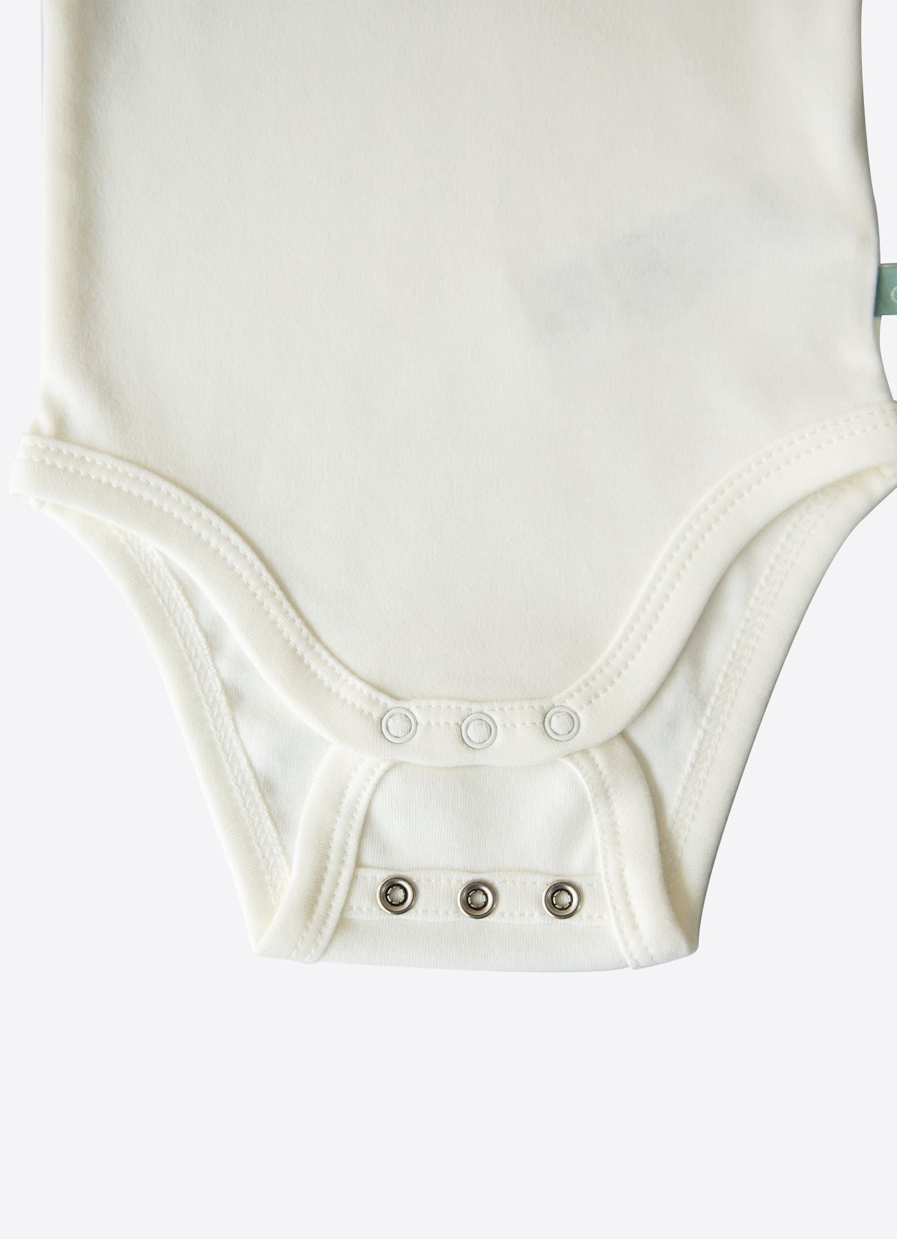 Organic New Basic Verlängerbares Kurzarm-Body Weiß