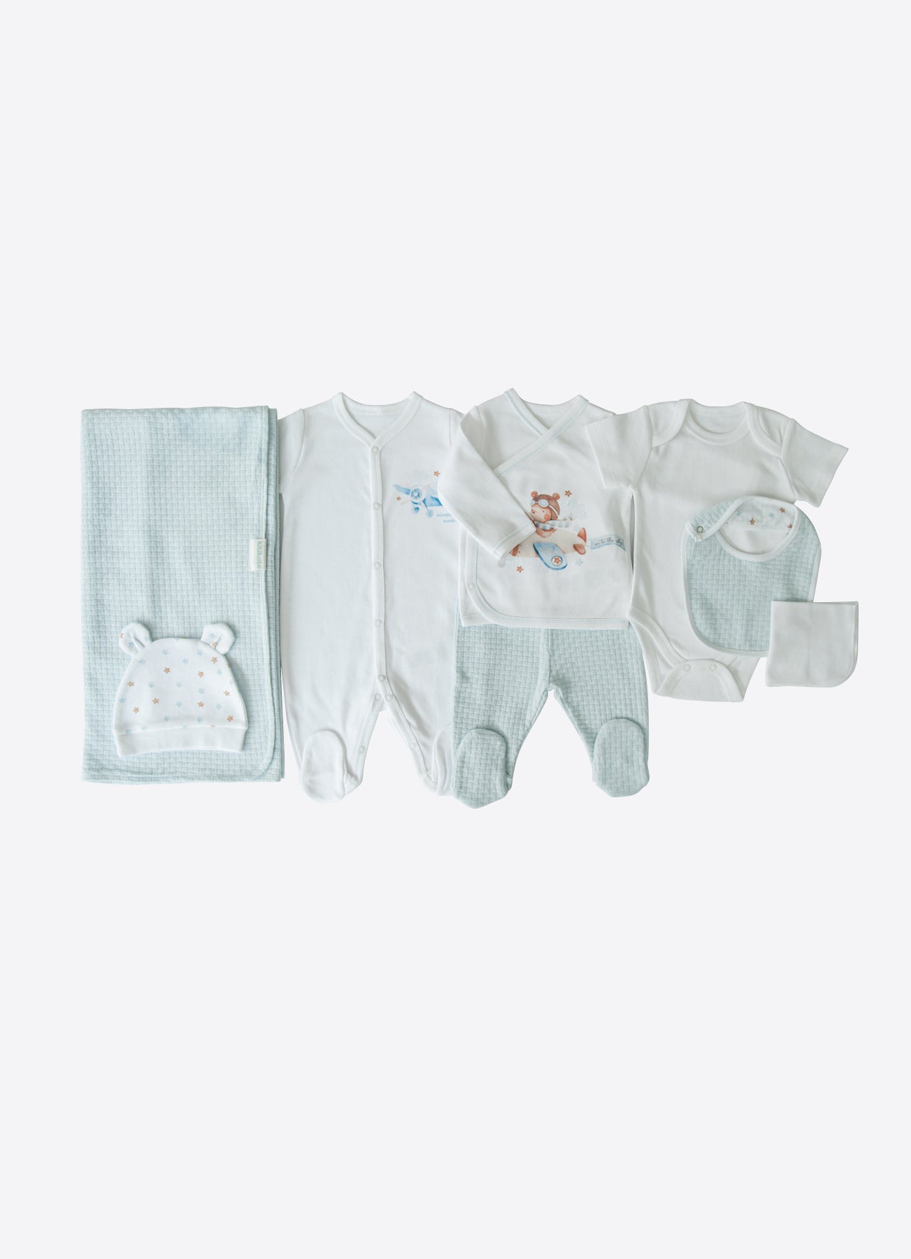 Organic Into The Sky 10-Teiliges Newborn Set