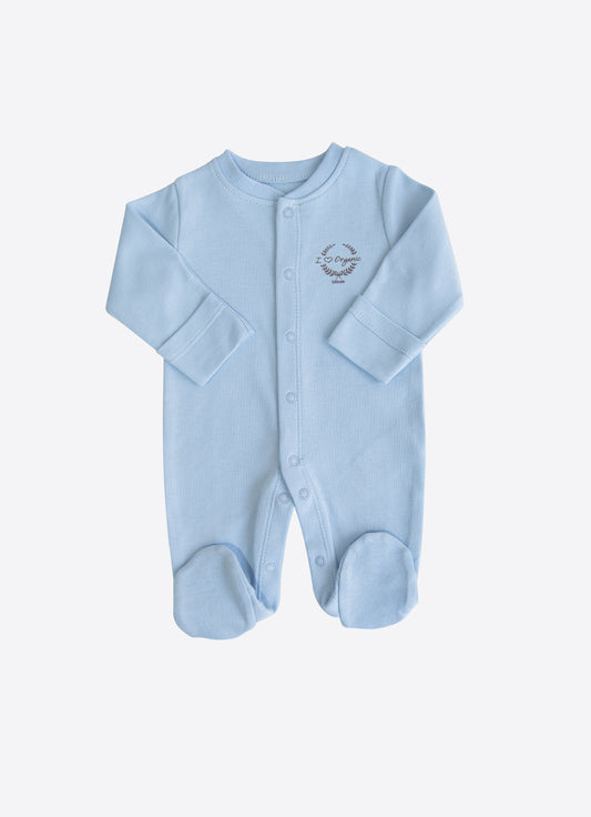 Bio Strampler Premature Blau