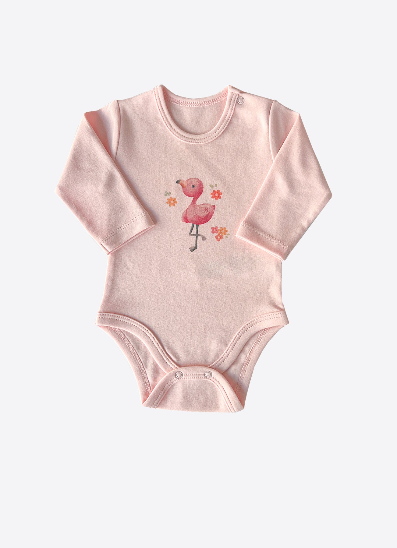 Organic Flamingo Langarm-Body 3er Set