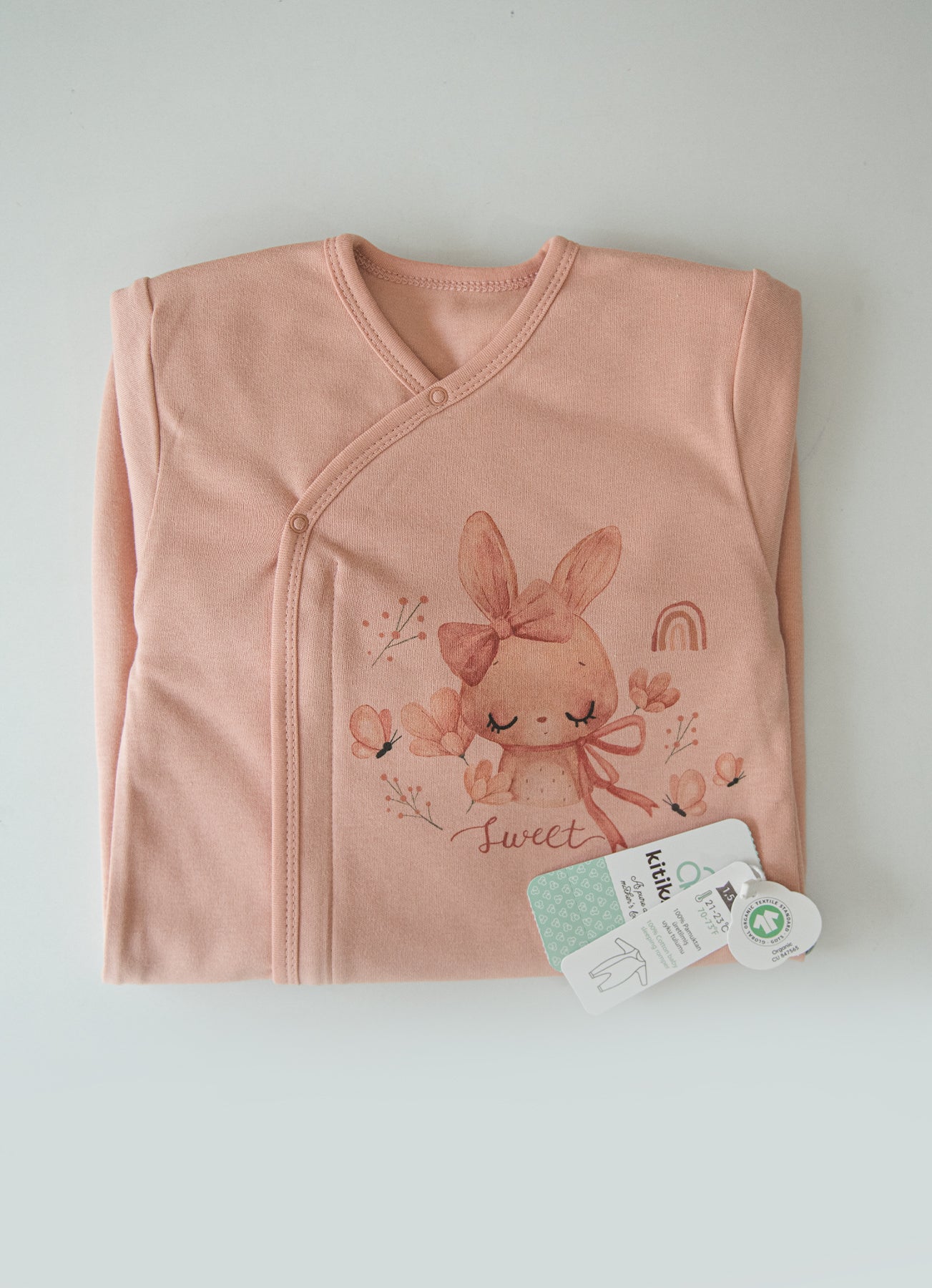 Organic Schlafsack Solo Rosa