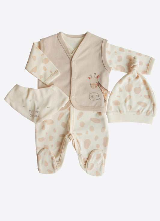 BIO STRAMPLER 4-TEILIGES SET GIRAFFE