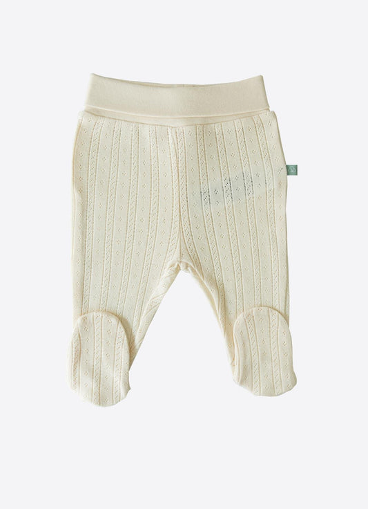 Organic Jeremy Hose mit Füßchen - Beige