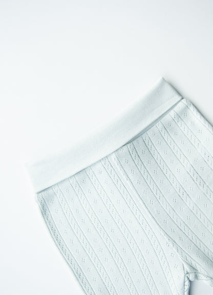 Organic Jeremy Hose mit Füßchen - Blau