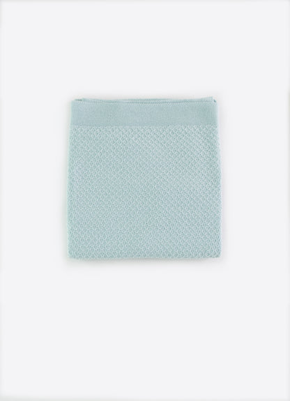 Organic Feine Strickdecke 90x100 cm Blau