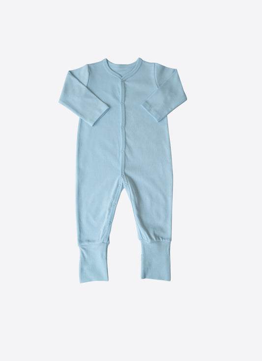 Bio Strampler Hellblau Panda Mood Zuby