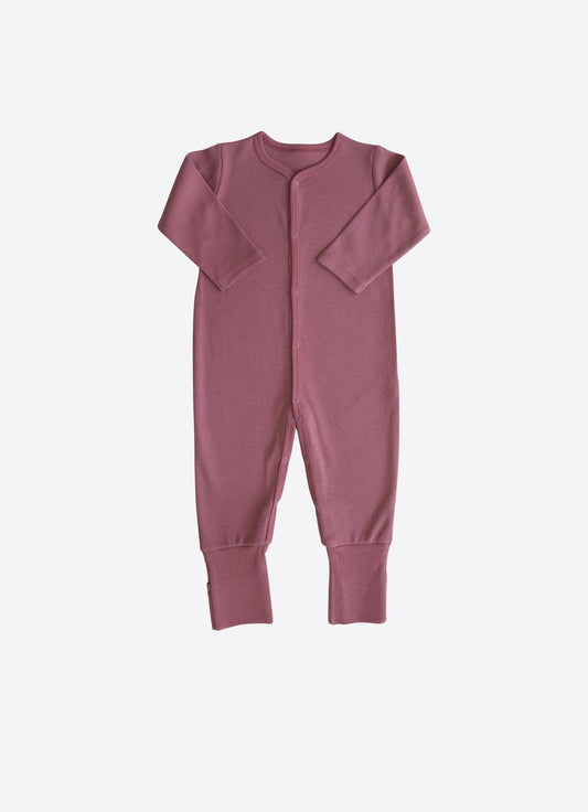Bio Bunny Strampler Dunkelrosa Zuby