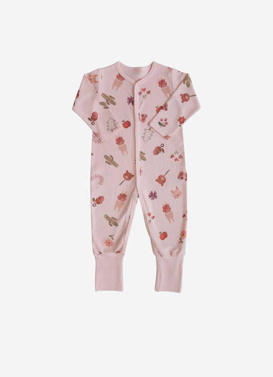 Bio Bunny Strampler Hellrosa Zuby
