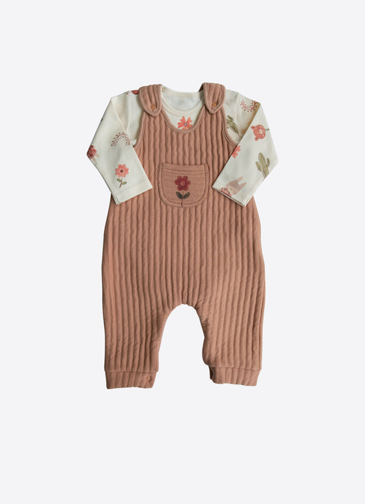 Sandy Overall 2-Teiliges Set Braun