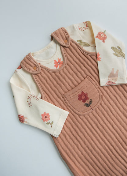 Sandy Overall 2-Teiliges Set Braun