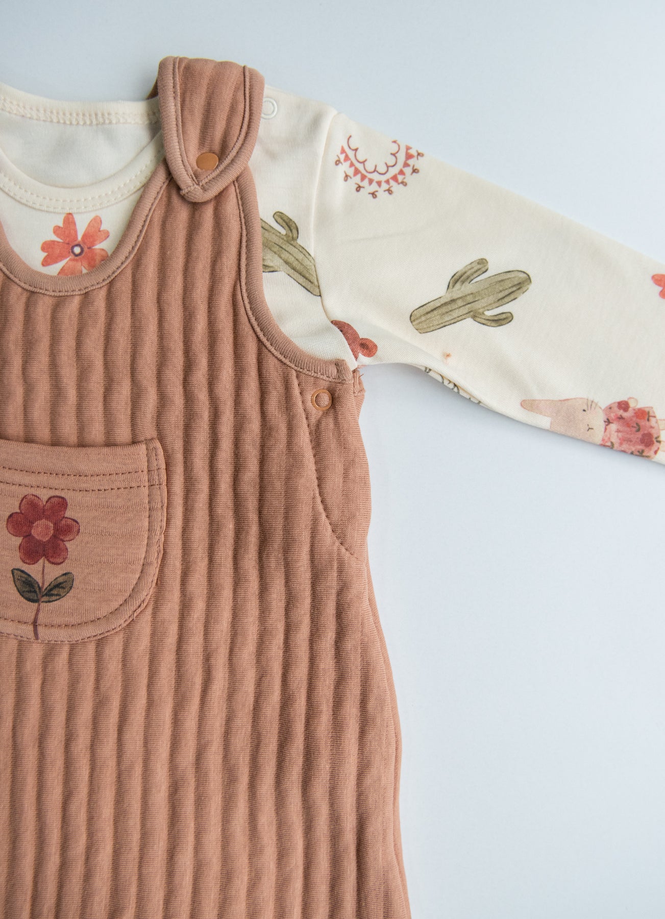 Sandy Overall 2-Teiliges Set Braun