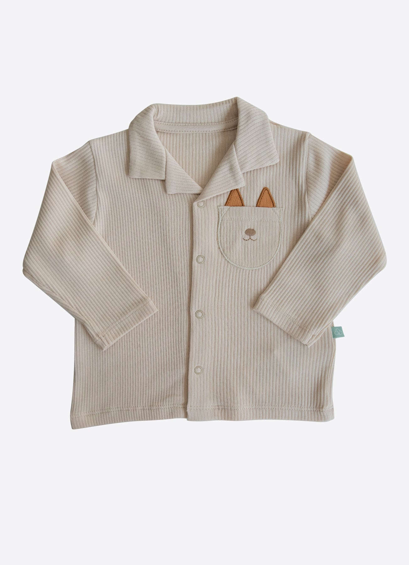 Bio Pyjama Valery 2-Teiliges Set Natur