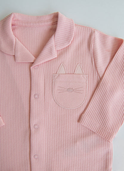 Bio Pyjama Valery 2-Teiliges Set Rosa