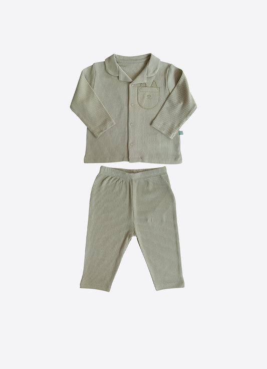 Bio Pyjama Valery 2-Teiliges Set Grün