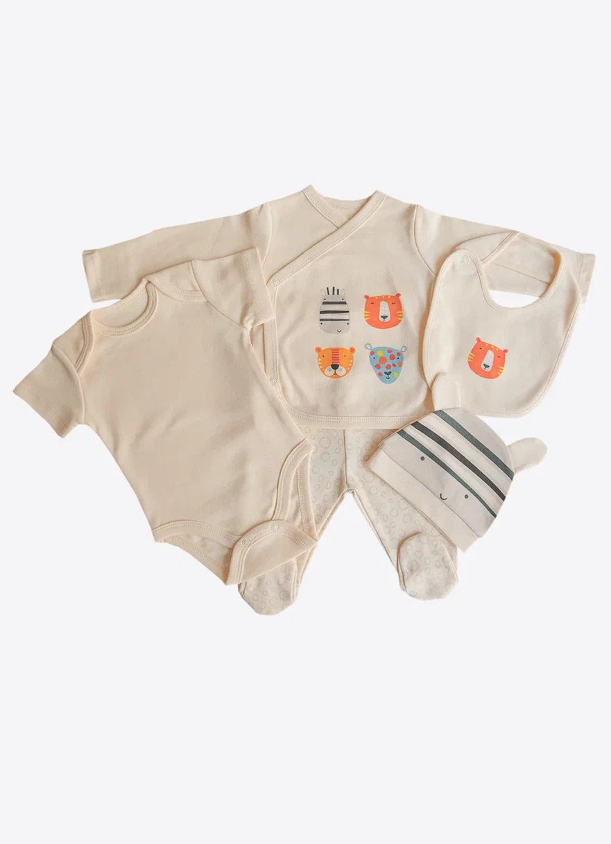 BIO NEWBORN 5-TEILIGES SET JUNGLE BUNDLE