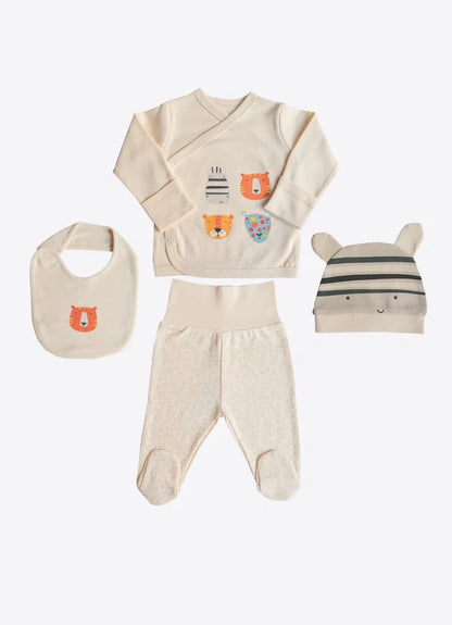 BIO NEWBORN 5-TEILIGES SET JUNGLE BUNDLE