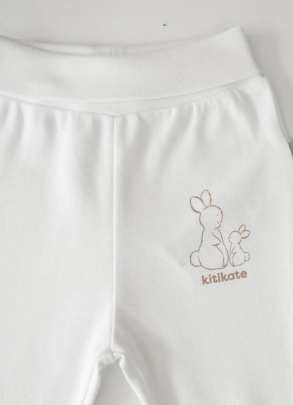 Bio Hose mit Socken New Basic Ecru Weiß