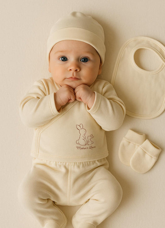 Bio Newborn New Basic 5-Teiliges Set Natur