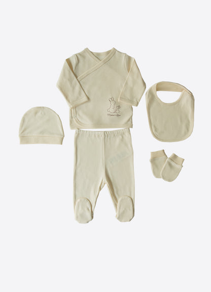 Bio Newborn New Basic 5-Teiliges Set Natur