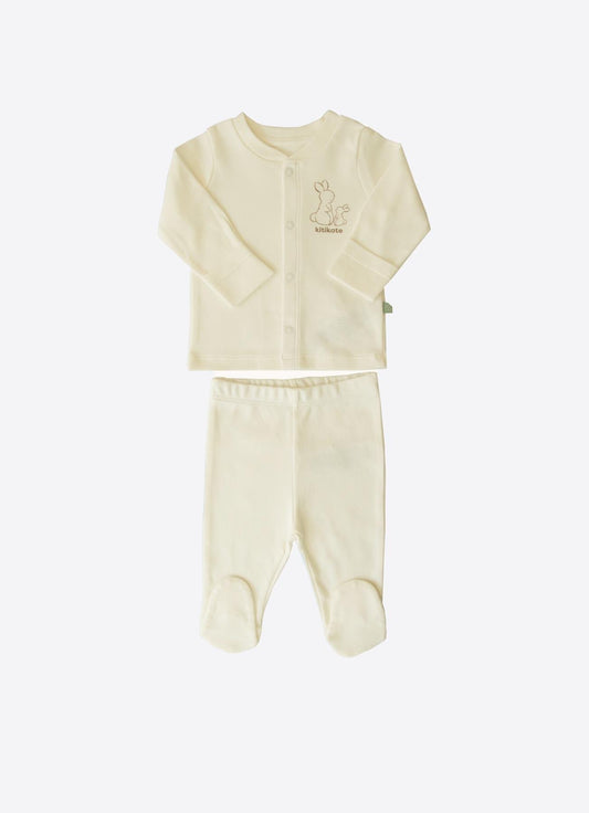 Bio New Basic 2-Teiliges Set Beige Natur