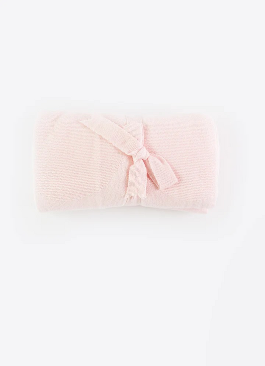 Organic Srickdecke Ruffeled 90x100 cm Rosa