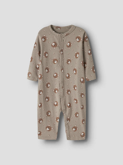 STRAMPLER NIGHTSUIT VINATAGE KHAKI BEAR