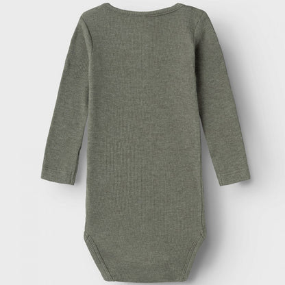 GERIPPTER LANGARM BODY KAB DUSTY OLIVE