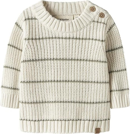 SWEATSGIRT EMLEN STRIPE COCONUT MILK