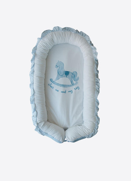 Kiti Babynest Rosa Blau