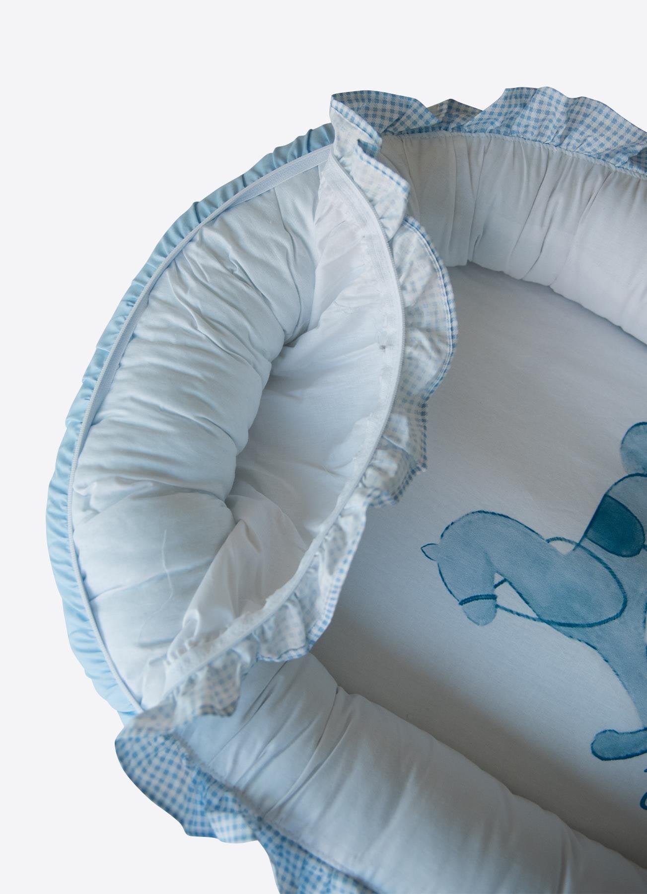 Kiti Babynest Rosa Blau